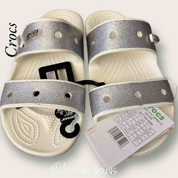Crocs Classic Croc Glitter II Sandal Multi M6 W8 - Picture 1 of 10